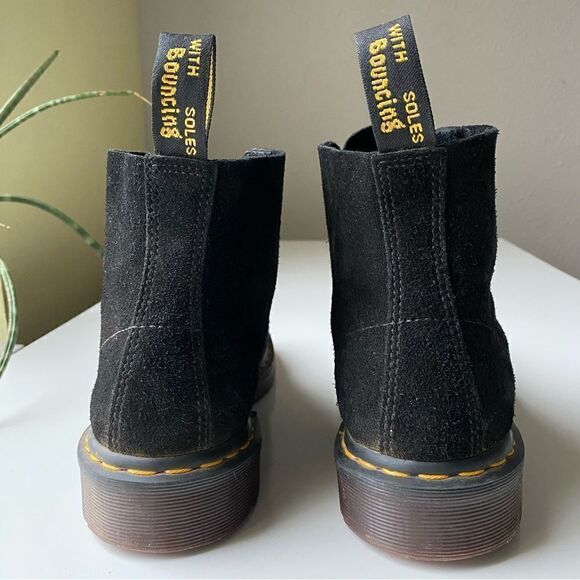 Dr Marten Docs suede ankle boot black size 9 Mens Womens 10 - Picture 6 of 9